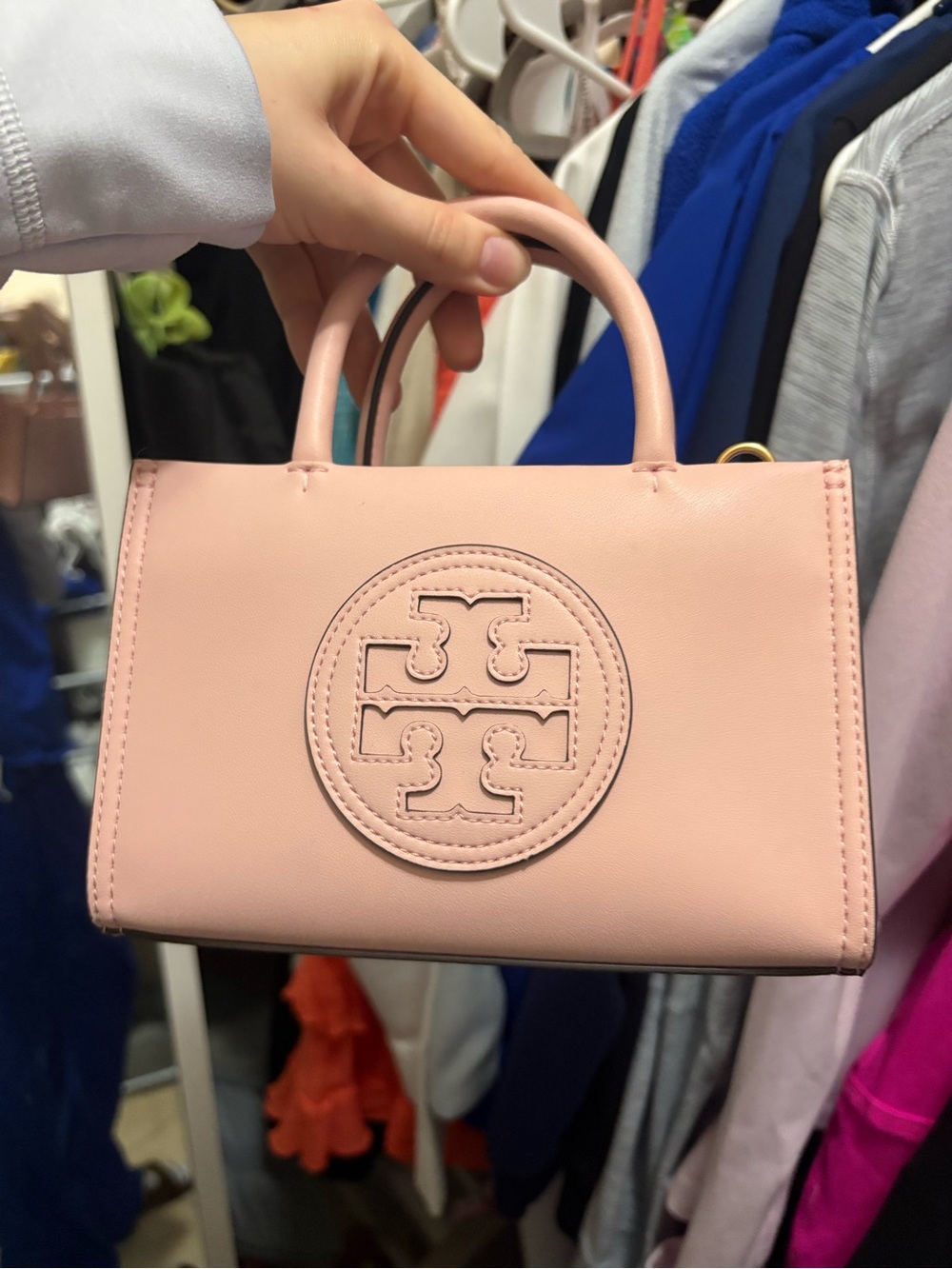 Tory Burch Blush Pink Leather Top-Handle Satchel